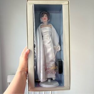 Stunning NIB "The Jackie Doll" in a white gown - Collectors Item